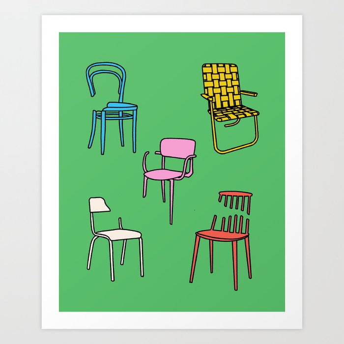 Chairs Art Print
