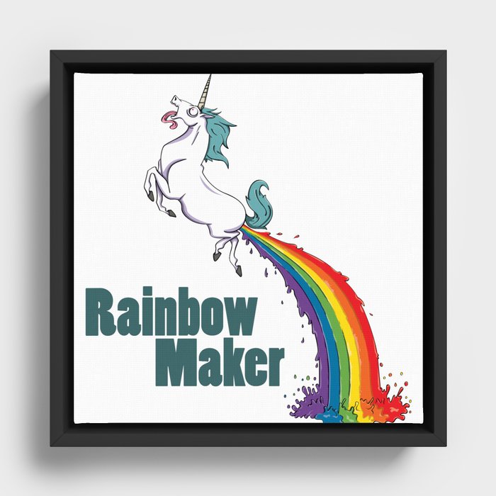 Rainbow Maker Framed Canvas