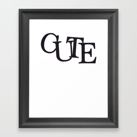CUTE Framed Art Print