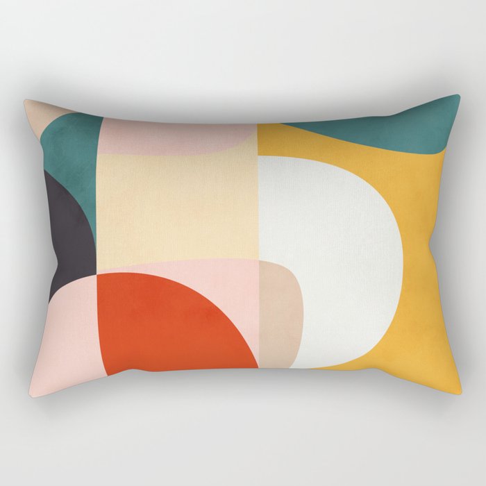 modern shapes 7 Rectangular Pillow