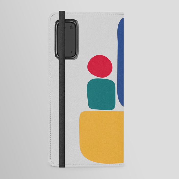 Abstract Geometric Shape Red Green Blue Yellow Android Wallet Case