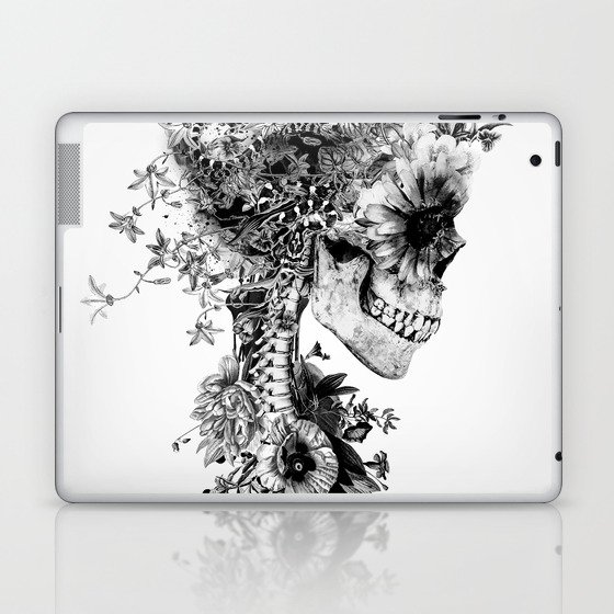 Skull BW Laptop & iPad Skin