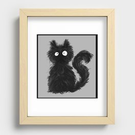 Furry Cat Recessed Framed Print