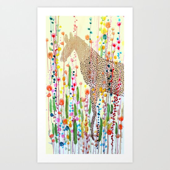 le bonheur est dans le pré Art Print
