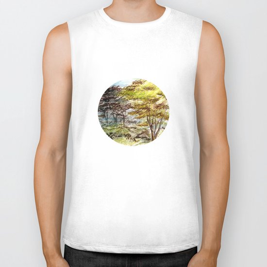 Trees Biker Tank