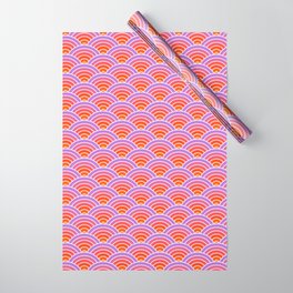 Vaporwave Sunset Japanese Waves Wrapping Paper