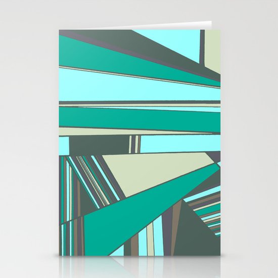 Triangles and Stripes Stationery Cards