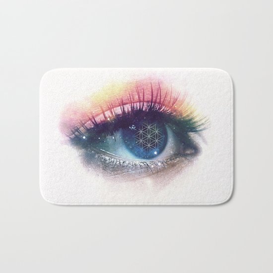 Flower Of Life (Cosmic Vision) Bath Mat