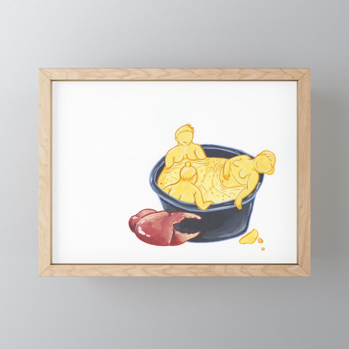 Butter Jacuzzi  Framed Mini Art Print