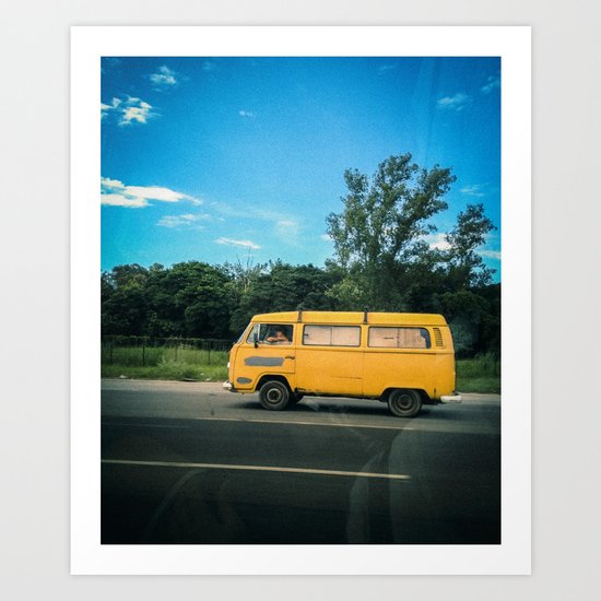 yellow_kombi#02 Art Print