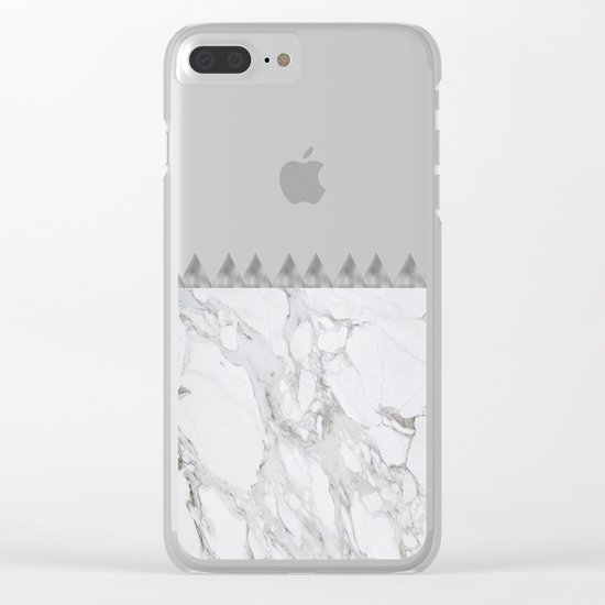 Adoring Grey Clear iPhone Case