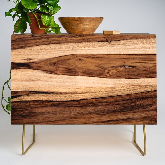 Sheesham Wood Grain Texture Close Up Credenza by ForgottenCotton