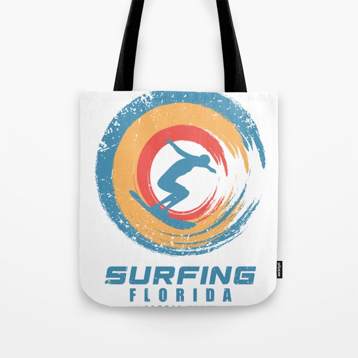 Florida surfing Tote Bag