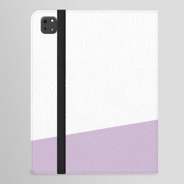 Stripe Block (lavender/white) iPad Folio Case