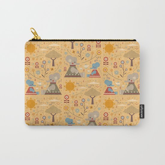 Elephant Tea Party Carry-All Pouch