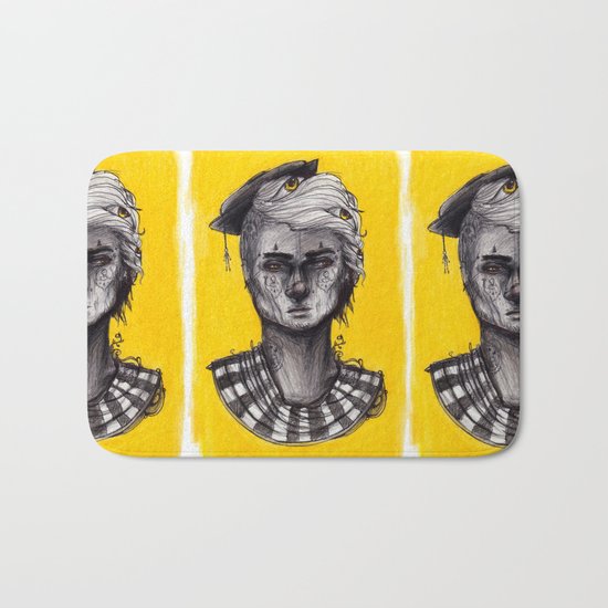 Seen in Yellow Bath Mat