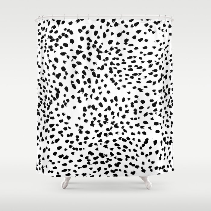 Nadia Black And White Animal Print Dalmatian Spot Spots Dots
