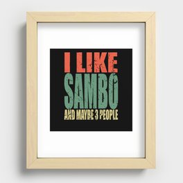 Sambo Saying funny Recessed Framed Print