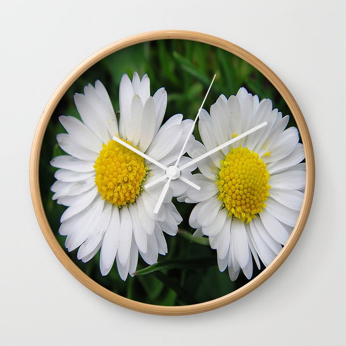 Two cute daisies Wall Clock