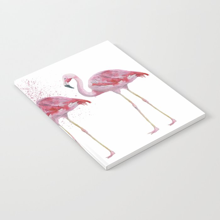 Three Flamingos #society6 Notebook
