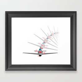 Old Fighter Plane Framed Art Print