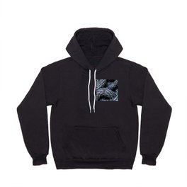 Silver Metallic Dragon Skin Hoody