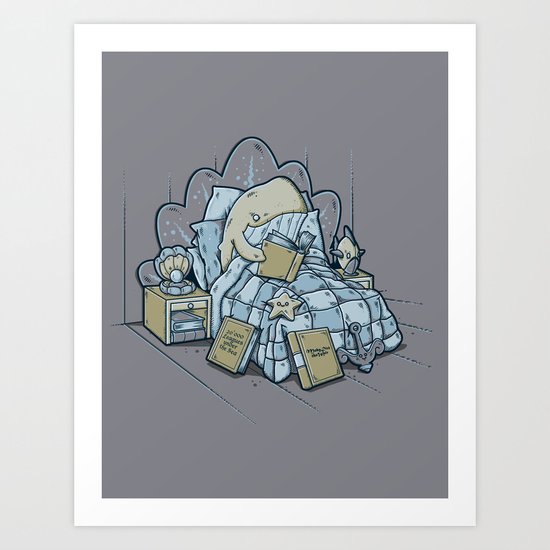 LATE NIGHT READINGS Art Print