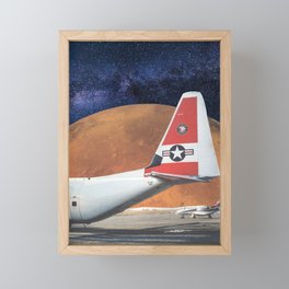 Travel Flight From Space Framed Mini Art Print