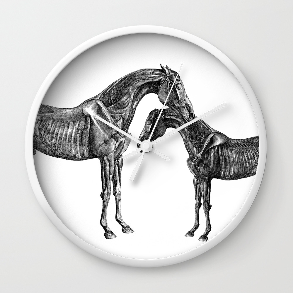 Horsy Horsy Wall Clock By Ossa Society6