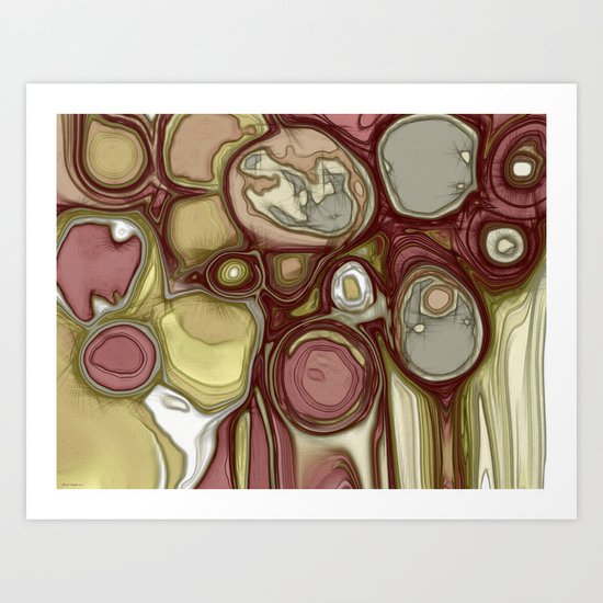 Canyon rocks series No. 4 of 10 Art Print