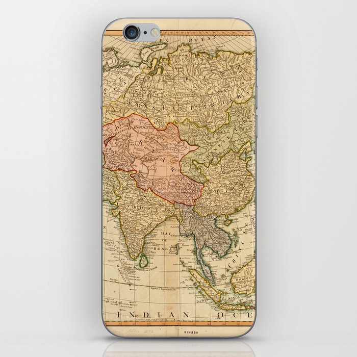 Map of Asia by Robert Laurie and James Whittle (1799) iPhone Skin