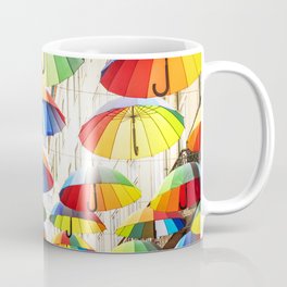 Colorful Umbrellas in Lisbon Coffee Mug
