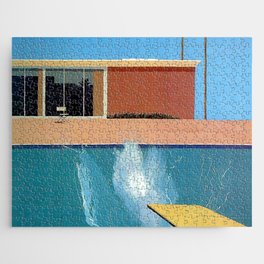 David Hockney exhibition Poster Print Jigsaw Puzzle | Davidposter, Painterposter, Typography, Painting, Hockney, Exhibitionvintage, Vintage, Exhibitionartprint, Exhibitionprint, Digitaldownload 