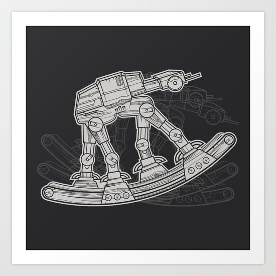Rocking horse Art Print