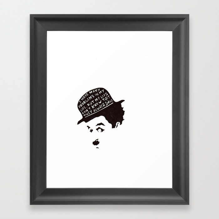 Charlie Chaplin Framed Art Print