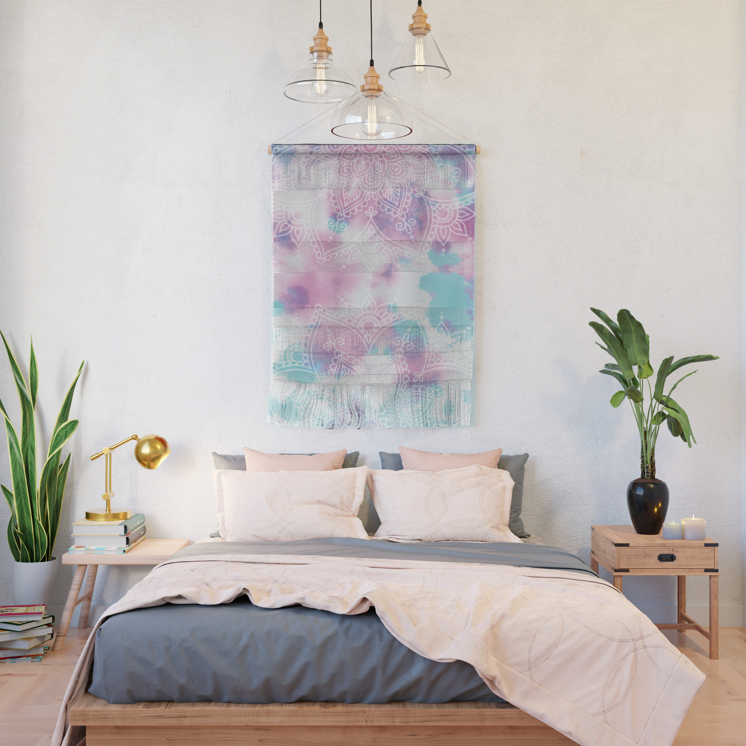 Henna Tie Dye Wall Hanging By Casesbykate