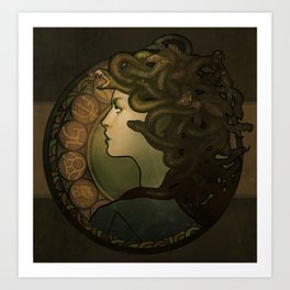 Medusa Nouveau Art Print