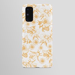 Aesthetic and simple bees pattern Android Case