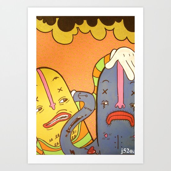 scrap Art Print