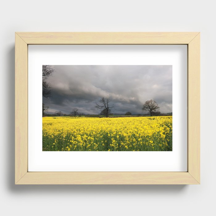 Passing storm Recessed Framed Print