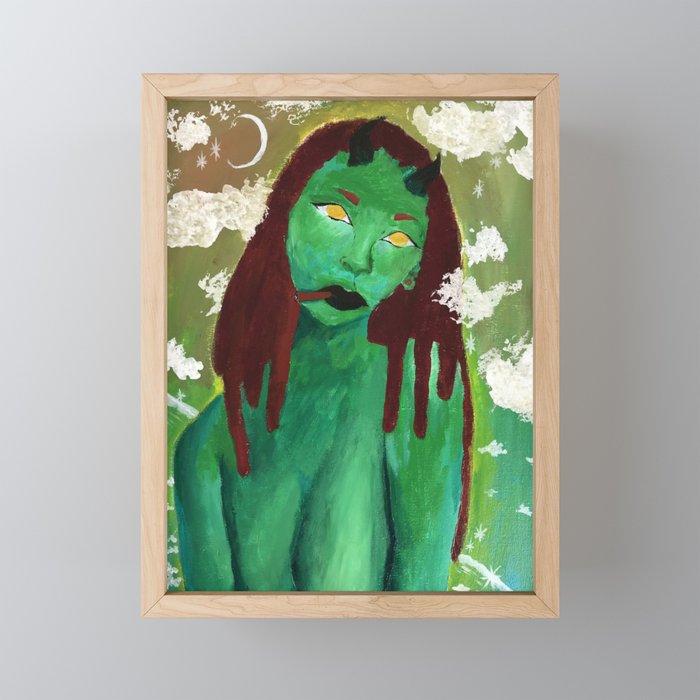 Monster Girl Lee Framed Mini Art Print