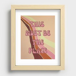 This Must Be The Place Recessed Framed Print