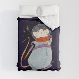 Astronaut Marty Mouse in Space Comforters | Space, Sci-Fi, Animal, Children 