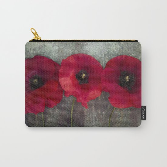 Three red poppies Carry-All Pouch