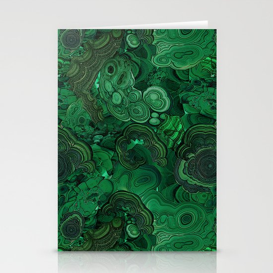 malachite Stationery Cards