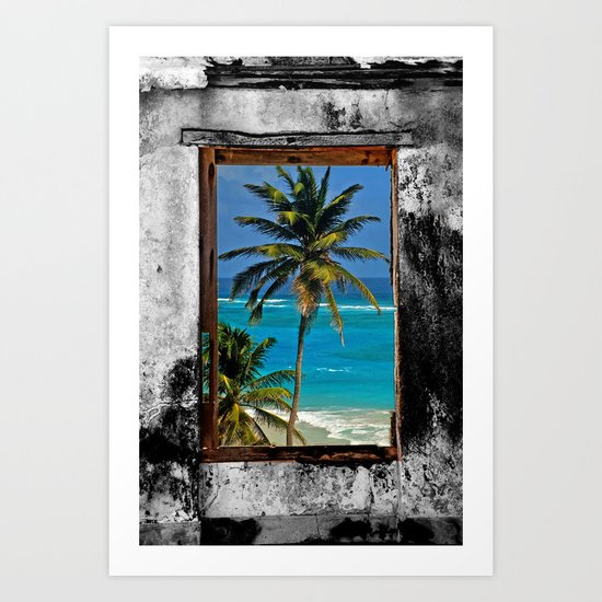 WINDOW ON PARADISE Art Print