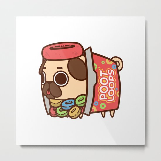 Puglie Poot Loops Metal Print