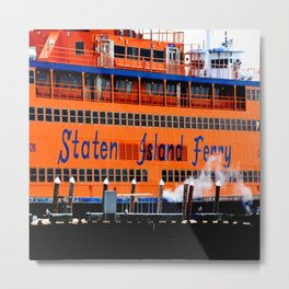 New York City Metal Print | Newyorkcity, Nautical, Ferry, Statenisland, Photo, Boat, Terminal, Sign, Urban, Manhattan 