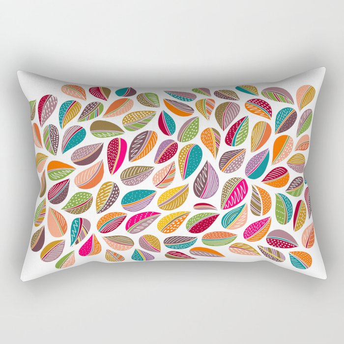 Leaf Colorful Rectangular Pillow