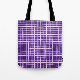 Pretty Pink and Purple Squares Graph Paper Tote Bag